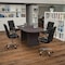 Flash Furniture Oval 35" W, 72" L, 29.5" H, Laminate Top, Grey BLN-6GCGRY2286-BK-GG - alternate 1